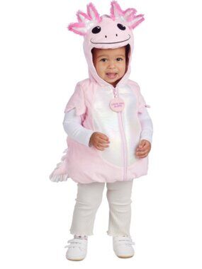 NWT GOING WILD Baby Girl AXOLOTL Pink BUBBLE COSTUME